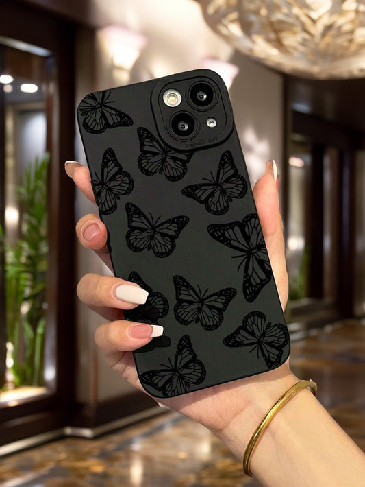Minimalist Black butterfly phone case, Elegant Butterfly design
Stylish black phone case
Butterfly pattern phone protector
Sleek butterfly-themed case Fashionable black butterfly case
Trendy butterfly print phone case aesthetic black core